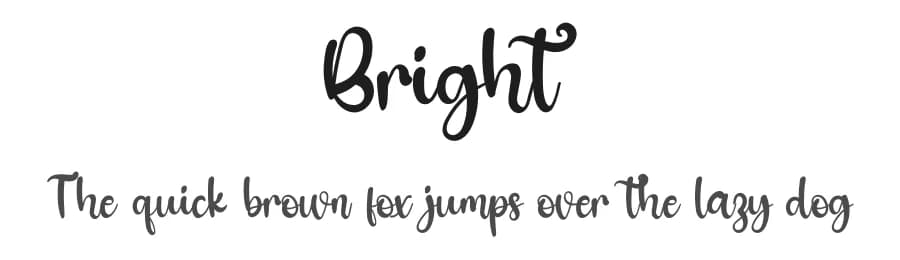 Bright by PiPi Creative STUDIO — Script Handwritten Font