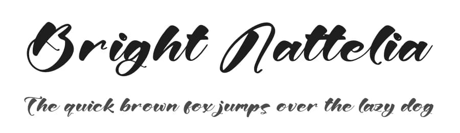 Bright Nattelia by Letterena Studios — Script Handwritten Font