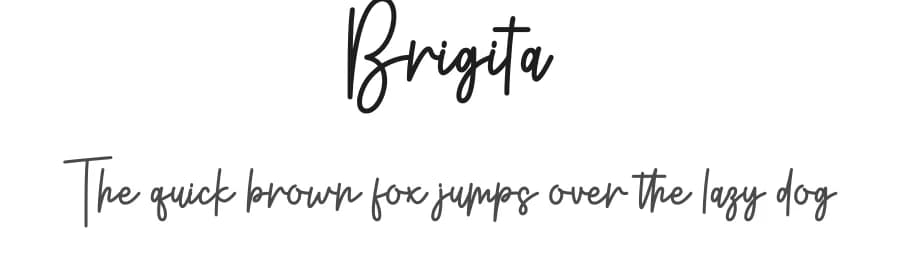 Brigita by Wahyu Studio — Script Handwritten Font