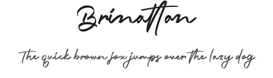 Brinattan by RantautypeStudio — Script Handwritten Font