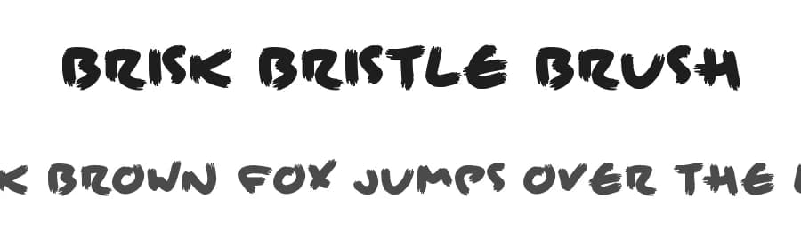 Brisk Bristle Brush by Hawtpixel — Script Handwritten Font