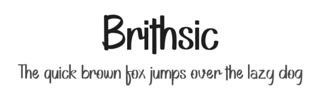 Brithsic by Hardtype — Script Handwritten Font