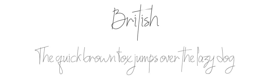 British by AimCreative — Script Handwritten Font