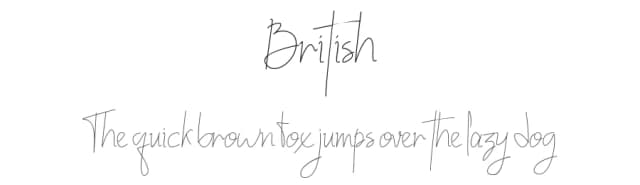 British by AimCreative — Script Handwritten Font