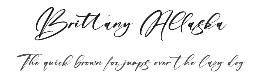 Brittany Allaska by Letterena Studios — Script Handwritten Font