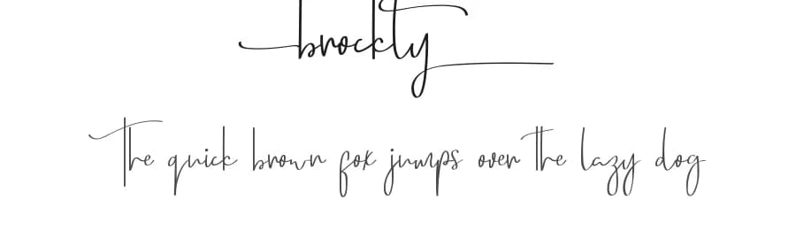 Brockly by Edric Studio — Script Handwritten Font