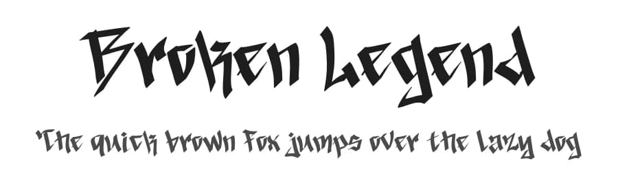 Broken Legend by Yoga Letter — Script Handwritten Font