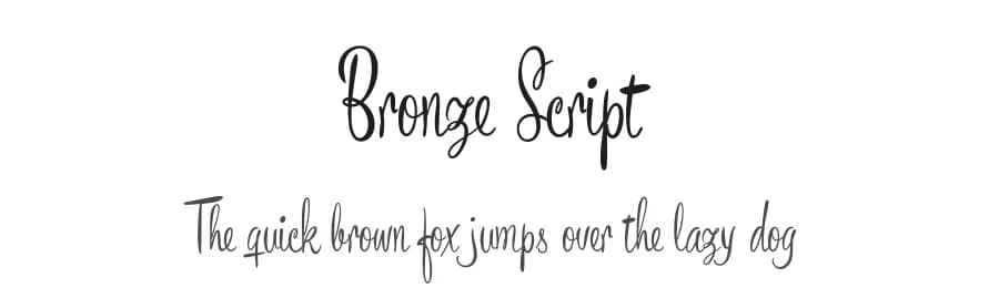 Bronze Script by MΓ₯ns GrebΓ€ck β Script Handwritten Font