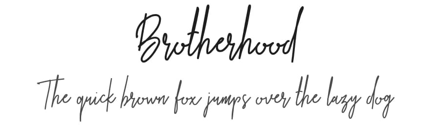 Brotherhood by Masketer Std — Script Handwritten Font