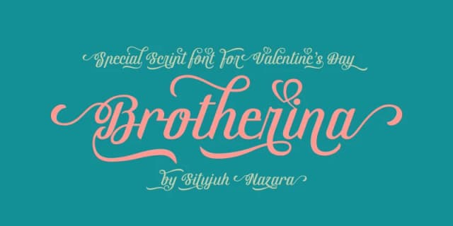 Brotherina Font by Situjuh — Script Handwritten Font