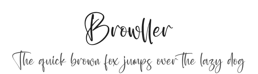 Browller by Letterena Studios — Script Handwritten Font