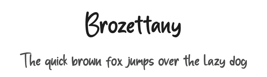 Brozettany by Bale — Script Handwritten Font