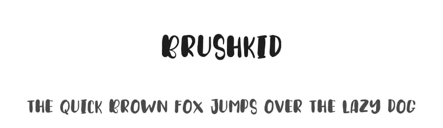 Brushkid by Pustudio — Script Handwritten Font