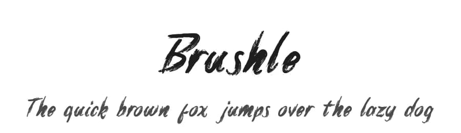 Brushle by Kong Font — Script Handwritten Font