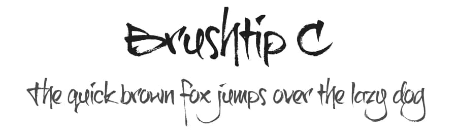 Brushtip C by JOEBOB graphics — Script Handwritten Font