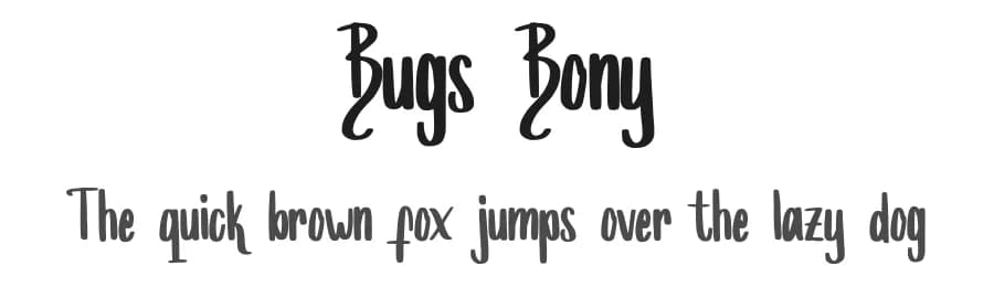 Bugs Bony by SSI.Scraps — Script Handwritten Font