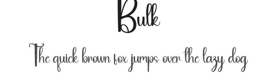 Bulk by Andi Moz — Script Handwritten Font