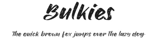 Bulkies by LetterStock Std — Script Handwritten Font