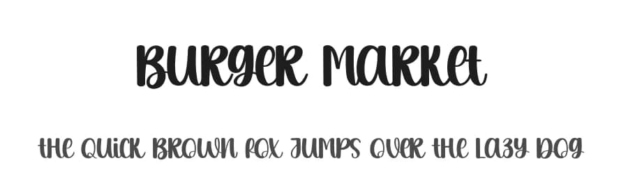 Burger Market by Scratchones — Script Handwritten Font