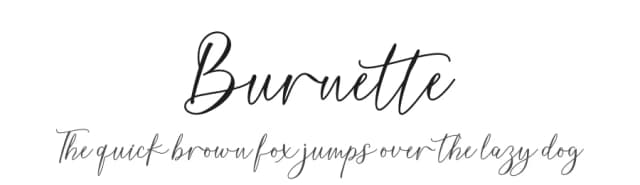 Burnette by Tikara Sari — Script Handwritten Font