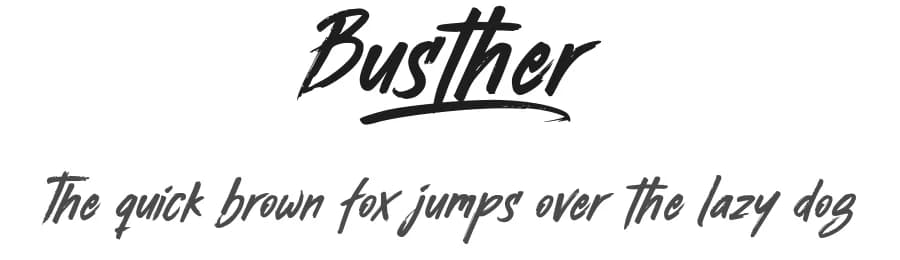 Busther by PutraCetol Studio — Script Handwritten Font