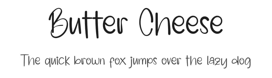 Butter Cheese by FreshtypeINK — Script Handwritten Font