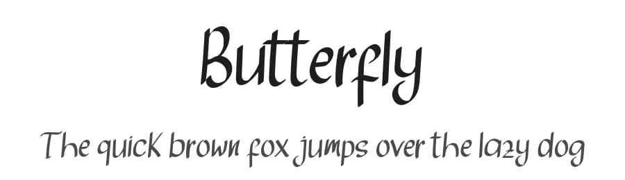 Butterfly by Katrin Studio β Script Handwritten Font
