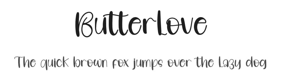 Butterlove by FreshtypeINK — Script Handwritten Font