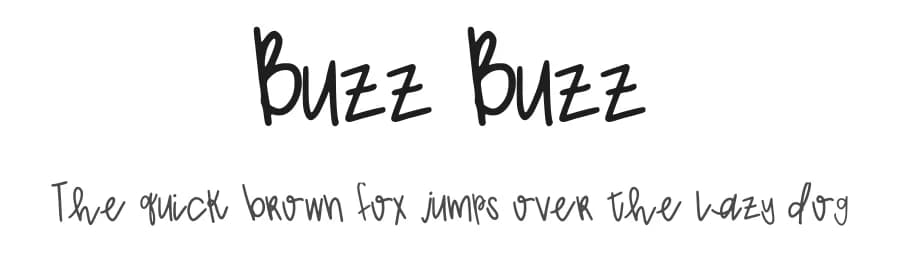 Buzz Buzz by Mariah Faith — Script Handwritten Font
