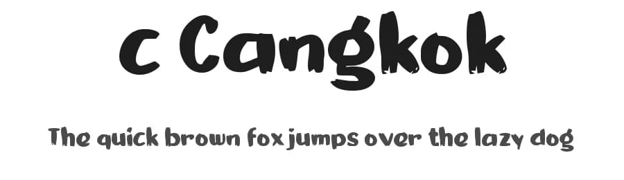 c Cangkok by wepfont.com — Script Handwritten Font