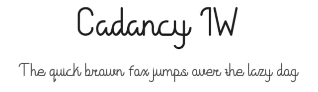 Cadancy IW by Grafemars — Script Handwritten Font