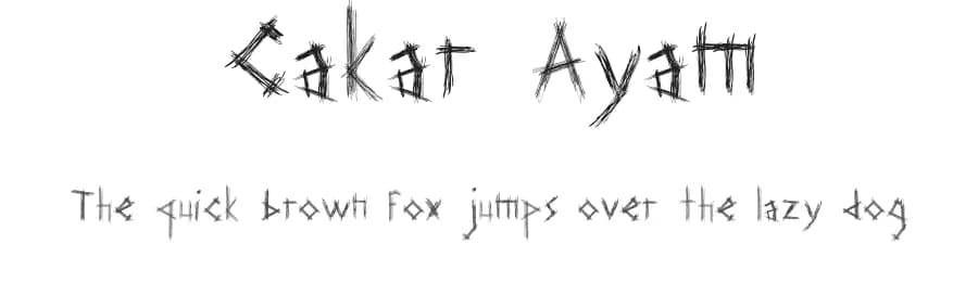 Cakar Ayam by Cenz Qobbal — Script Handwritten Font