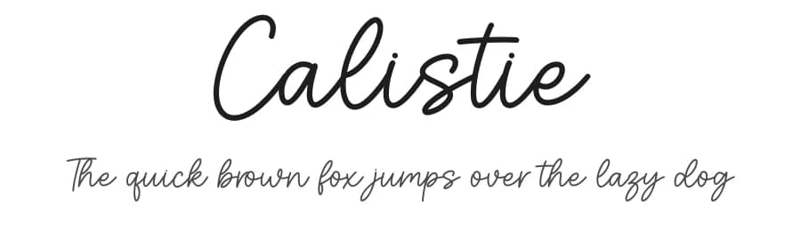 Calistie by Graphix Line Studio — Script Handwritten Font