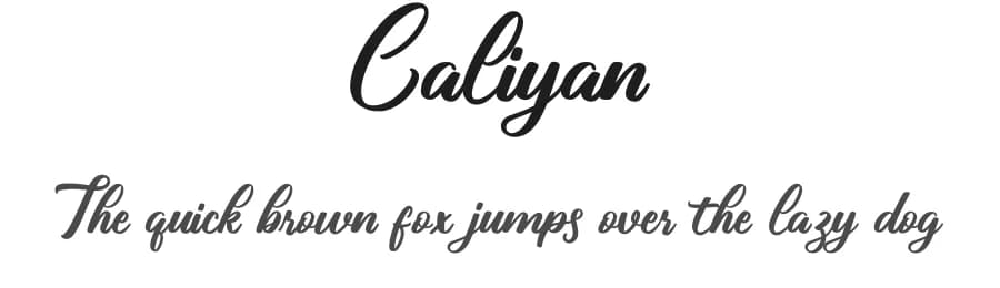 Caliyan by Makashi — Script Handwritten Font