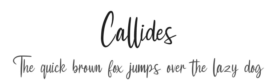 Callides by Riki — Script Handwritten Font
