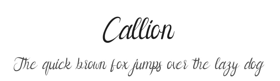 Callion by Edric Studio — Script Handwritten Font