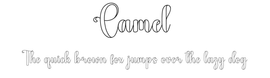 Camel by Andi Moz — Script Handwritten Font