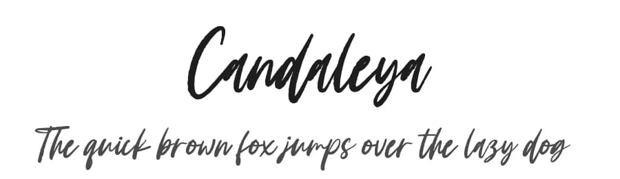 Candaleya by Ditatype — Script Handwritten Font