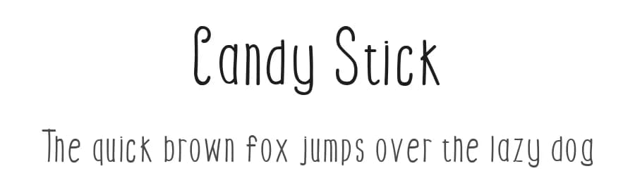 Candy Stick by Letter Jos — Script Handwritten Font