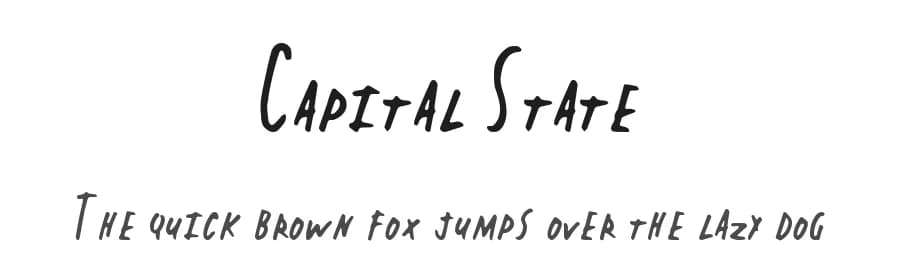 Capital State by Xerographer Fonts — Script Handwritten Font