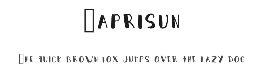 Caprisun by Forkssrose — Script Handwritten Font