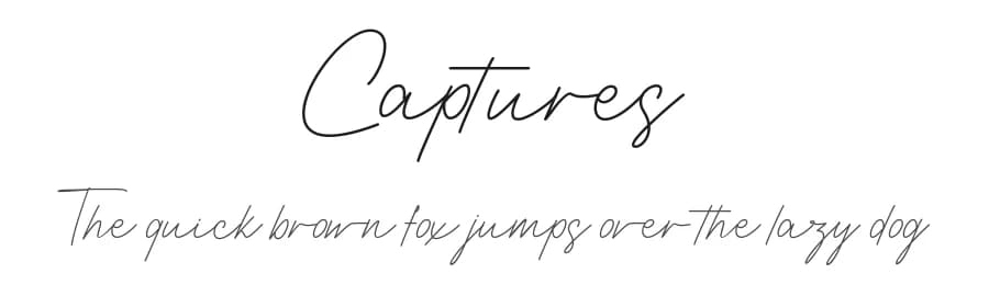 Captures by Fikryal studio — Script Handwritten Font