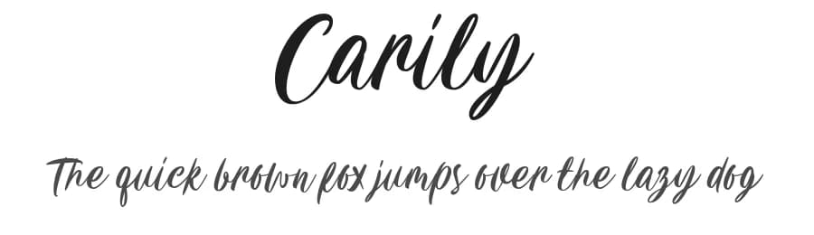 Carily by Angin Studio — Script Handwritten Font