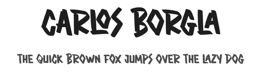 Carlos Borgla by Creakokun Studio — Script Handwritten Font