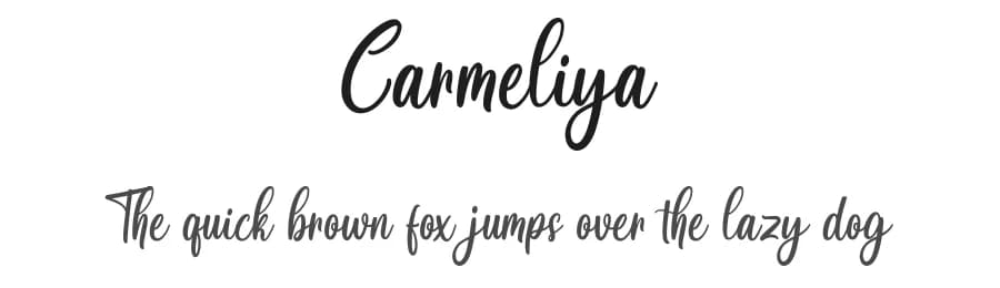 Carmeliya by Makashi — Script Handwritten Font