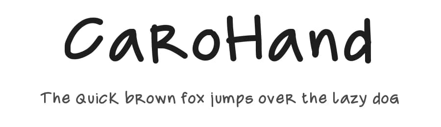 CaroHand by Carolina Mejia — Script Handwritten Font
