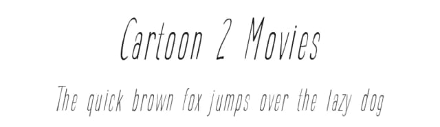 Cartoon 2 Movies by Galdino Otten Fonts — Script Handwritten Font