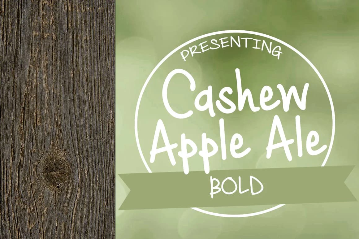 Cashew Apple Ale Bold Font by brittneymurphydesign — Script Handwritten Font