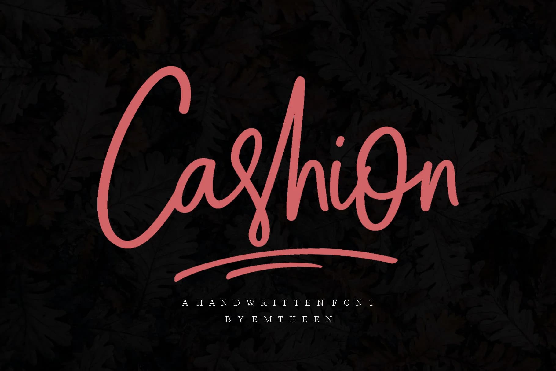 Cashion Font by Emtheen Std. — Script Handwritten Font