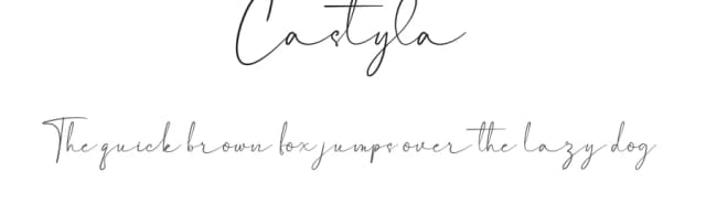 Castyla by Dilbadil — Script Handwritten Font